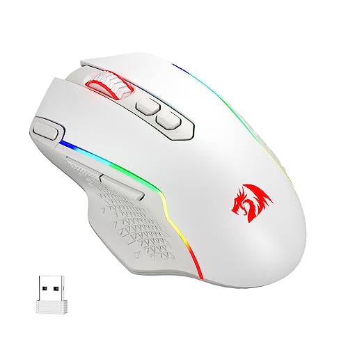 Redragon M810 Pro Wireless Gaming Mouse, 10000 DPI, RGB Backlit K36063