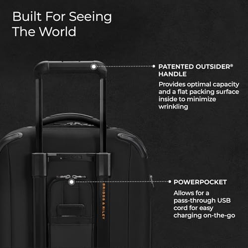 Briggs & Riley 22" Carry On Expandable Spinner - Softside Luggage, Black G487462