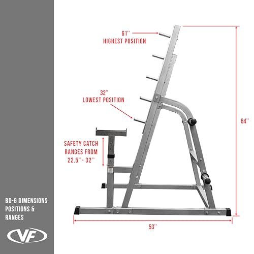 Valor Fitness Bench Press Squat Rack Combo Half Power Cage A852780