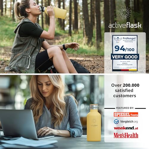 Active Flask 18/32 oz Stainless Steel Insulated Water Bottle with Straw P203