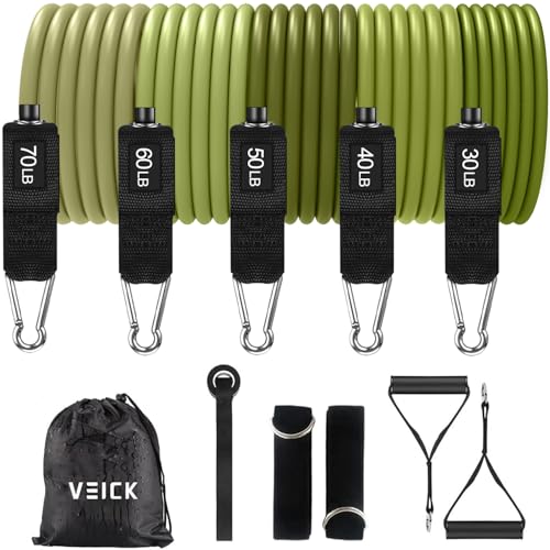 VEICK Resistance Bands with Handles for Home Workout O75059