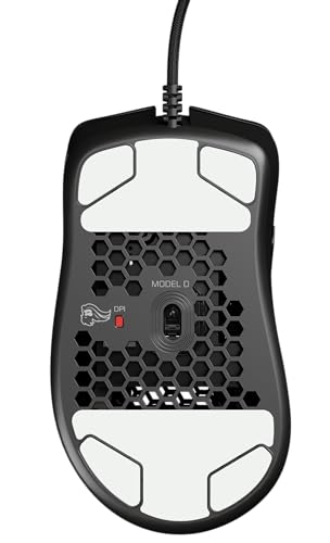 Glorious Model D Wired Gaming Mouse - 68g Honeycomb RGB Ergonomic, Matte White M160012