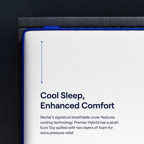 Nectar Hybrid Full Mattress 12 Inch Medium Firm Gel Memory Foam Y87993