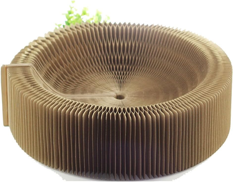 Cat Scratcher Lounge Bed - Collapsible Round for Large Cats X229