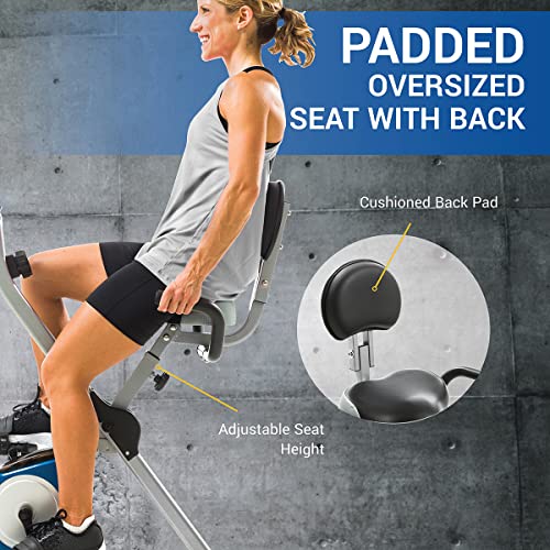XTERRA Fitness Folding Exercise Bike, 225 LB Capacity Y9844