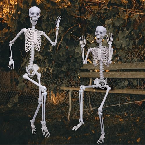 Halloween Life Size Posable Skeleton Full Body Plastic Decoration A932