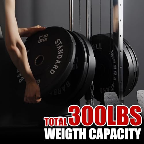 ER KANG Wall Mount Cable Station with Dual Pulley System for Home Gym Q918872