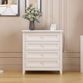 Drawer Dresser Bar, Solid Wood Spray-Painted Cabinet Lockers Buffet Server Console Table Lockers, Retro Round Handle, Applicable to The Dining Room, Living Room, Kitchen Corridor, White