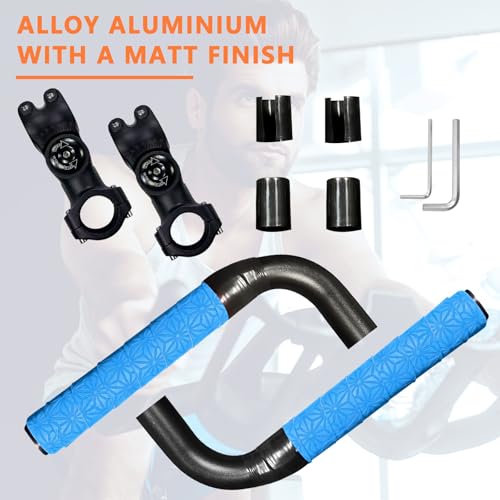 Handlebar Extender for Peloton Indoor Exercise Bikes, Sheep-horn with Black Tapes & Grips F973