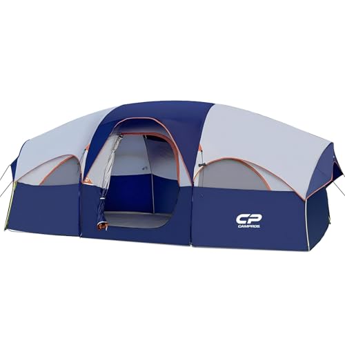 CAMPROS CP Tent 8 Person Weather Resistant Family Camping Tent with Carry Bag Z5924