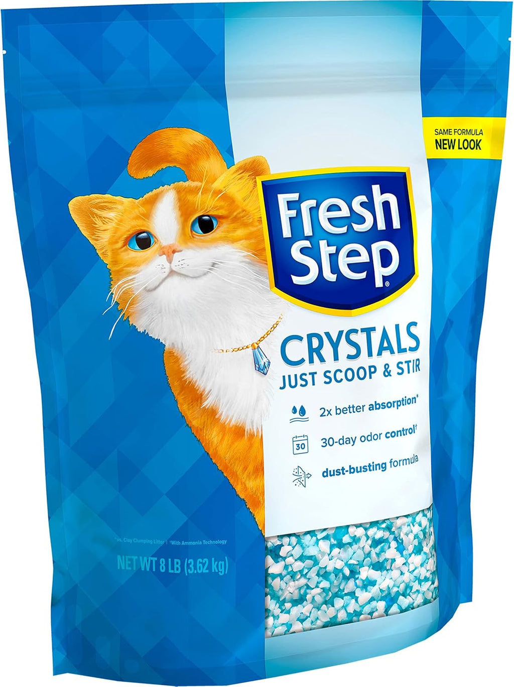 Fresh Step Crystals Premium Scented Cat Litter, 8 Pounds L7165