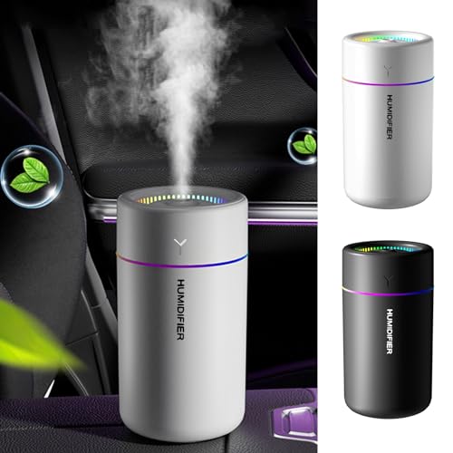 Portable Mini Humidifier 400ml Cool Mist with Night Light for Office Bedroom Car Z88357