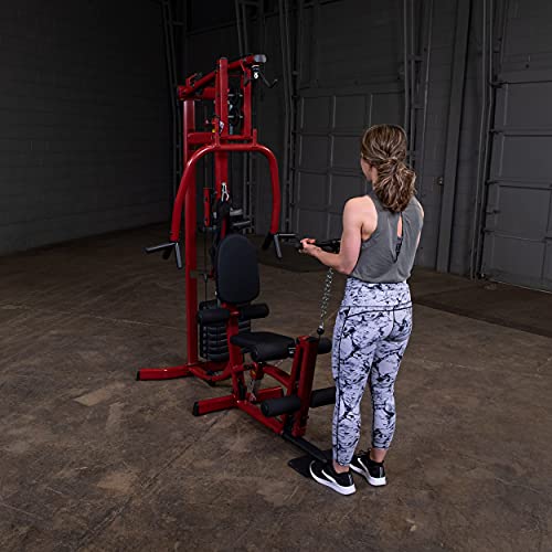 Body-Solid BFMG30 Multi-Station Home Gym Machine, Red D1051