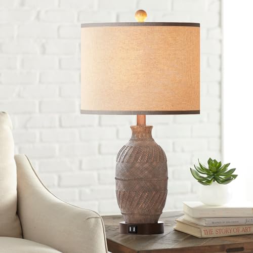 3-Way Dimmable Touch Control Table Lamps Set of 2 for Bedroom, USB Ports and AC Outlet X64612