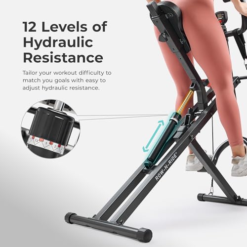 Sunny Health & Fitness Row-N-Ride PRO Full Body Squat Machine G774529
