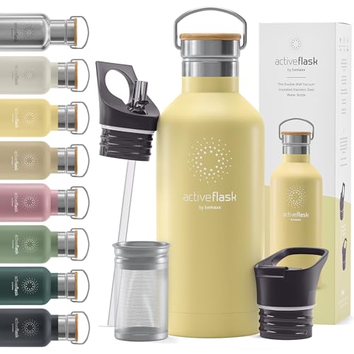 Active Flask 18/32 oz Stainless Steel Insulated Water Bottle with Straw P203