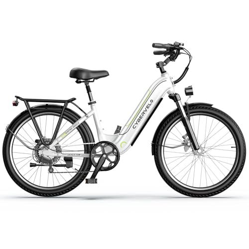 1000 Peak Electric Bike for Adults, 80 Miles Removable Battery, 26" 7-Speed D960