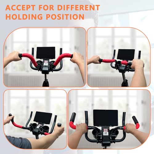 Handlebar Extender for Peloton Indoor Exercise Bikes, Sheep-horn with Black Tapes & Grips F973