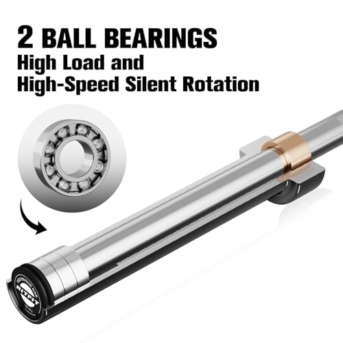 RITFIT Olympic Barbell 4ft/6ft 2 Inch Weight Bar for Strength Training, 500lbs Capacity F369