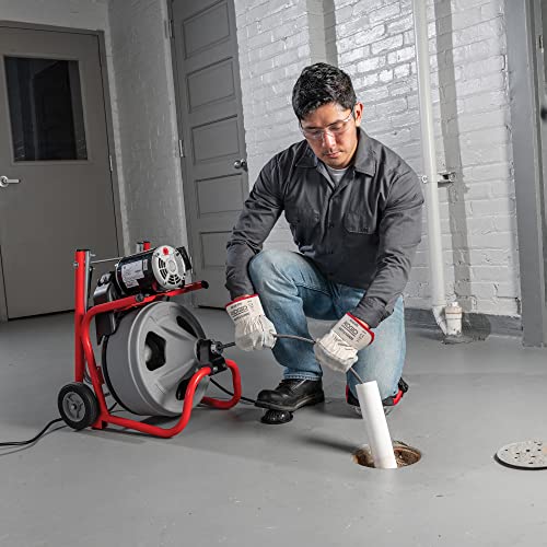 RIDGID K-400 Drain Cleaning Drum Machine Kit with 1/2" x 75' Cable I39446