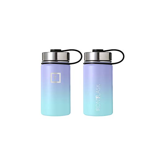 IRON °FLASK Stainless Steel Insulated Water Bottle with 3 Lids, 40 oz U19688
