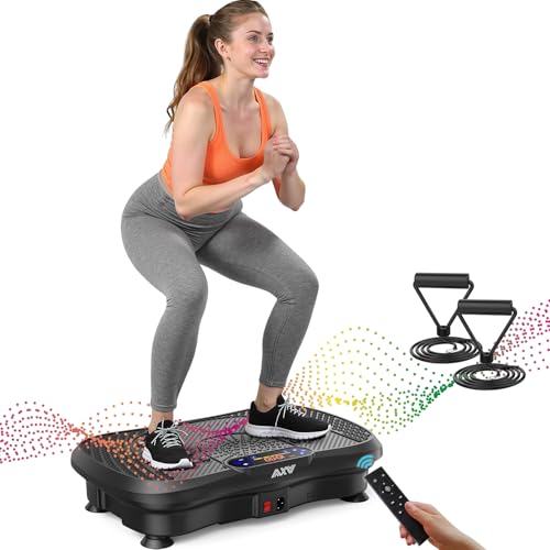 AXV Vibration Plate Fitness Platform Exercise Machine for Full Body Workout Q37919