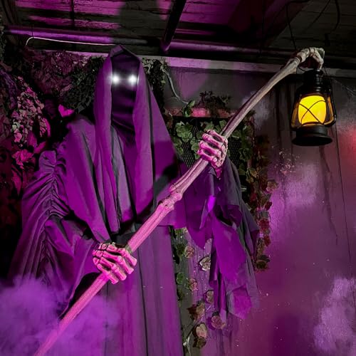 Haunted Hill Farm Motion-Activated 7.5-Ft. Smoldering Ghoul Animatronic Halloween Decoration N1475