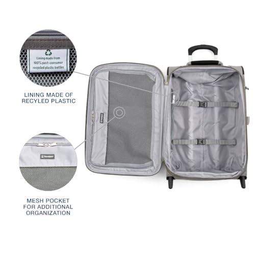 Travelpro Maxlite 5 Softside Expandable 2 Wheel Carry-On Luggage, Burgundy, 22-Inch Q6258