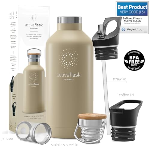 Active Flask 18/32 oz Stainless Steel Insulated Water Bottle with Straw P203
