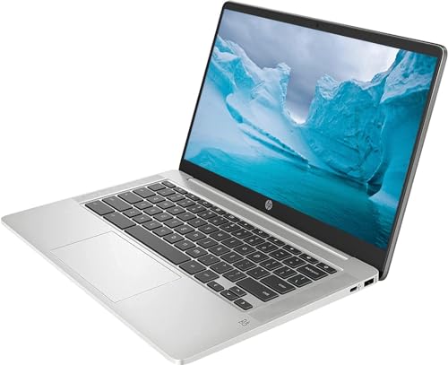 HP 2023 Chromebook 14 Inch Laptop, Intel Celeron, 4GB RAM, 64GB eMMC, Gray B2925