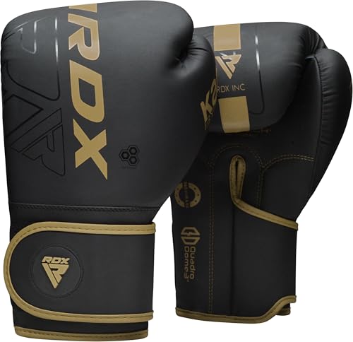 RDX Boxing Gloves Pro Training Sparring Maya Hide Leather Muay Thai MMA Kickboxing Adult Ventilated Palm R71478