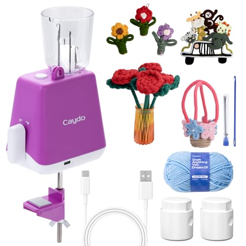 Caydo i Cord Knitting Machine, Electric iCord Maker Tool S14428