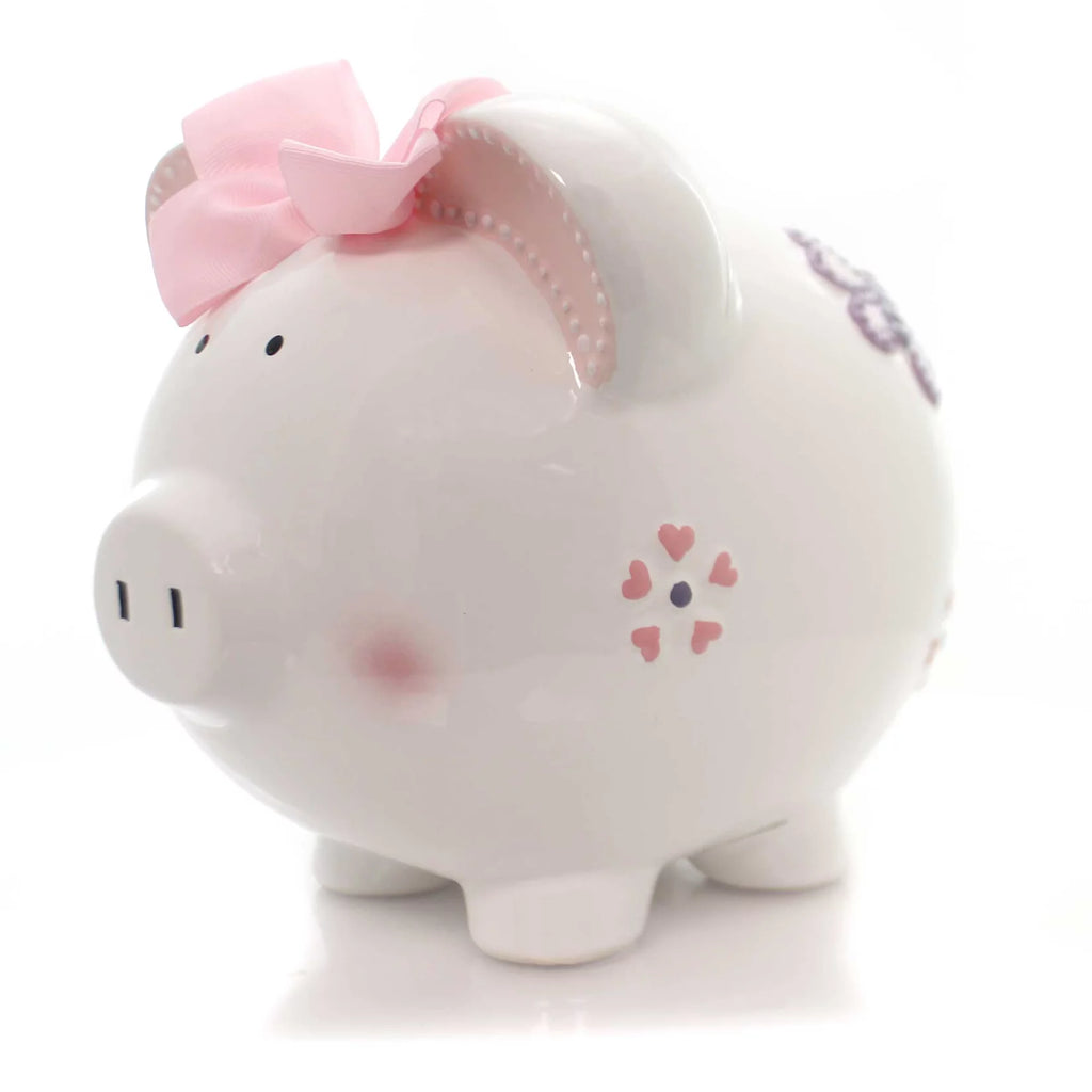 Child To Cherish Large Butterfly Piggy Bank B1721