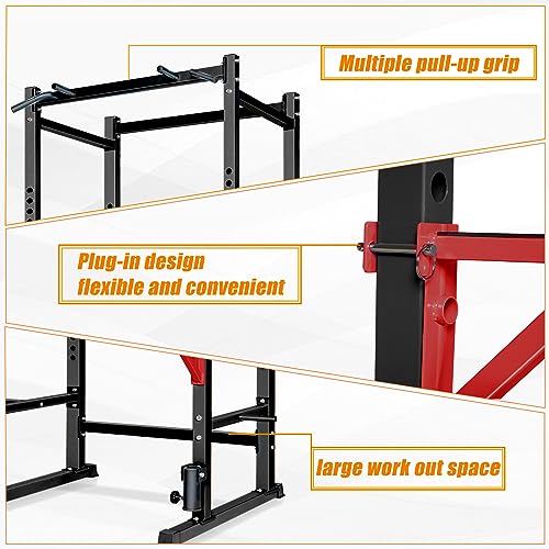 Bongkim Power Rack, Adjustable Squat Stand for Home Gym, 660lb Capacity L49550