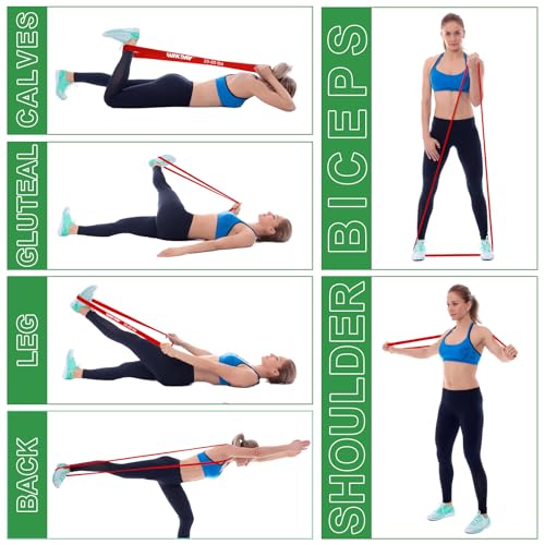 Resistance Bands Set with Door Anchor for Home Gym Workout D603