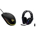 Logitech G203 Wired Gaming Mouse, 8,000 DPI, RGB, 6 Programmable Buttons, PC/Mac - Black U28629