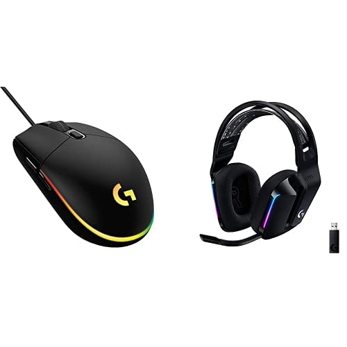 Logitech G203 Wired Gaming Mouse, 8,000 DPI, RGB, 6 Programmable Buttons, PC/Mac - Black U28629