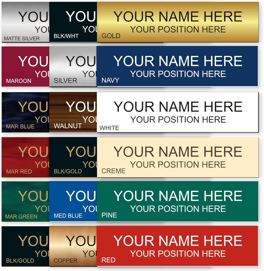 Laser Engraved Name Plate for Office Desk or Wall Door Sign P5714