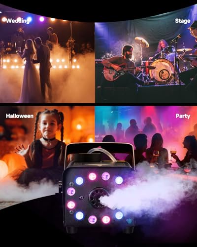 Donner 600W Fog Machine with LED Lights and Wireless Remote T87719