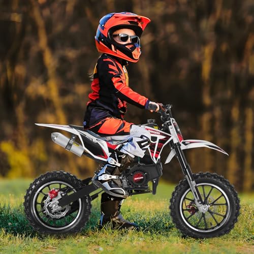 Kids Dirt Bike 49cc Gas Mini Motorcycle Off Road Pink Q561898