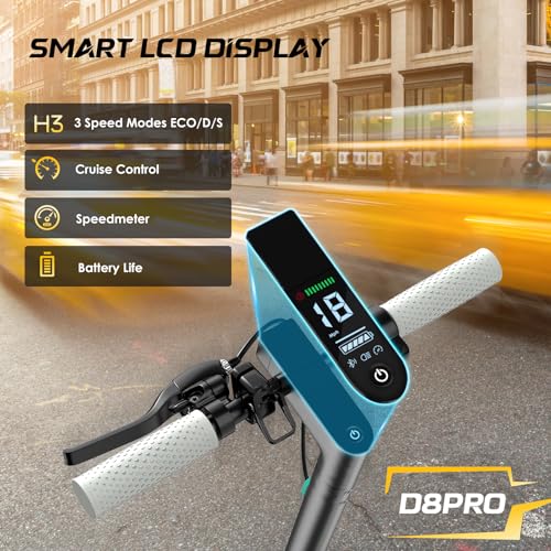 Electric Scooter for Adults, 19Mph, 15/21 Miles Range, Foldable with App Control O825633