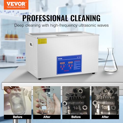 VEVOR Professional Ultrasonic Cleaner with Digital Timer & Heater, 3L W817988