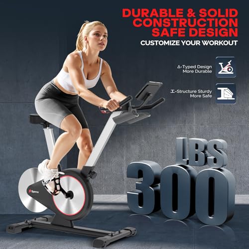 Sperax Exercise Bike Indoor Cycling Bike with Comfortable Seat LED Display Y5399
