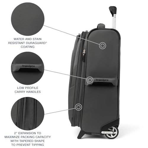 Travelpro Maxlite 5 Softside Expandable 2 Wheel Carry-On Luggage, Burgundy, 22-Inch Q6258