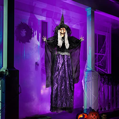 JOYIN 47" Animated Witch Halloween Decorations Outdoor Indoor H9696