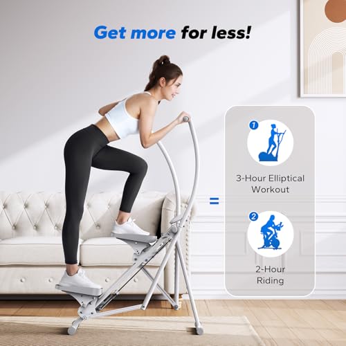 MERACH Stair Stepper for Home Gym, Vertical Climber Machine with Adjustable Handlebar P988