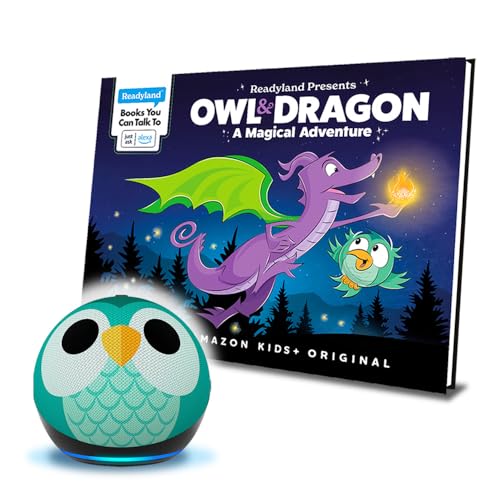 Amazon Echo Dot Kids (newest model) with parental controls, includes 1 year of Amazon Kids+, Owl E6968