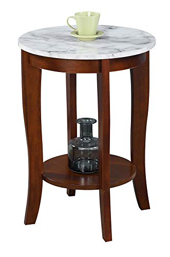 American Heritage Round End Table, Black U219
