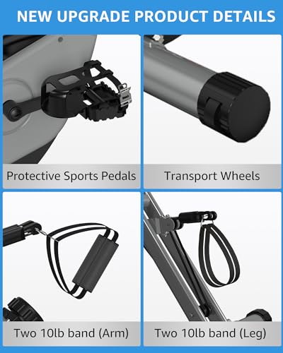 Foldable Exercise Bike with 16-Level Magnetic Resistance for Home T532