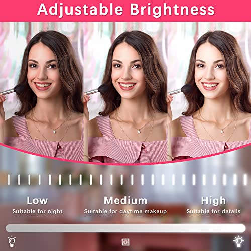 Vanity Mirror with Lights, 12.6"×15" LED Makeup Mirror, Touch Control Dimmable D52089